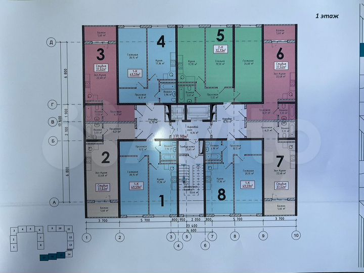 Квартира-студия, 37,6 м², 4/16 эт.