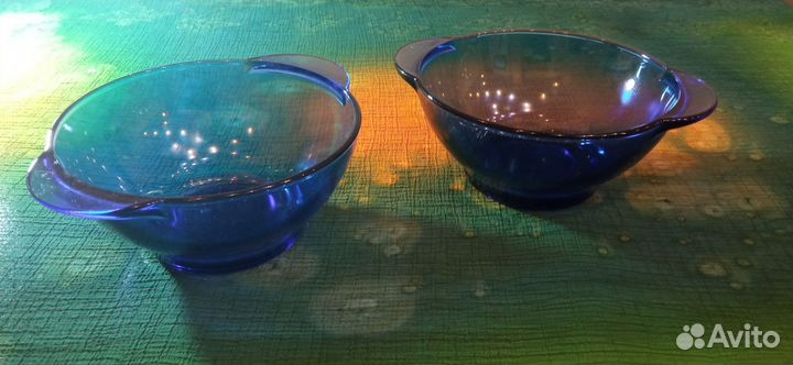 Пиалы для супа синие 2 шт