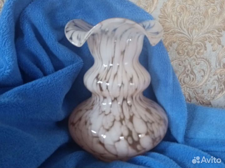 Ваза цветное стекло СССР