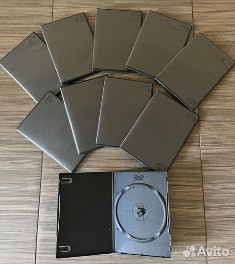 Бокс пластиковый для DVD/CD дисков Чёрный