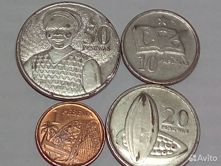 Монеты Мексики,Ямайки, Аргентины,Ботсваны