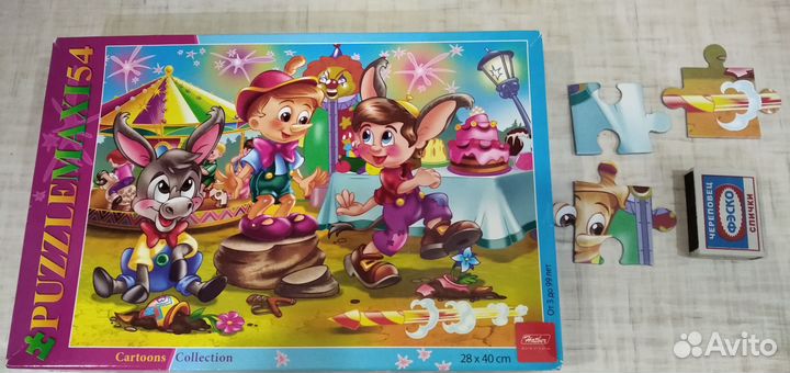 Детские пазлы пакетом (7 шт)