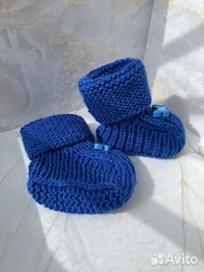 Пинетки детские вязаные ручная работа