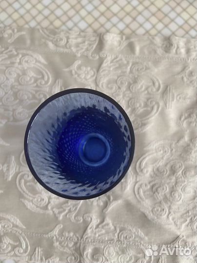 Вазы синее стекло СССР
