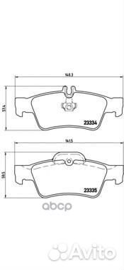 Колодки тормозные P50052 P50052 Brembo