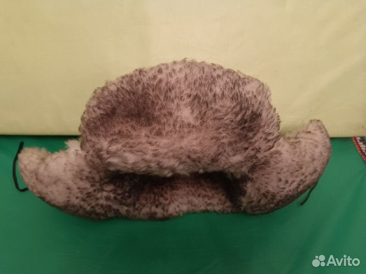 Шапка ушанка меховая натуральная кожа размер 58-59