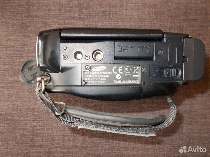 Видеокамера dvd r/rw, samsung vp-dc165wbi