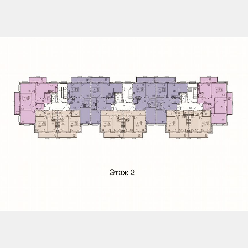 3-к. квартира, 96,7 м², 2/5 эт.