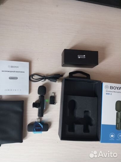 Петличный микрофон boya беспроводной. Новый