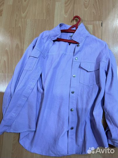 Джинсовая куртка рубашка