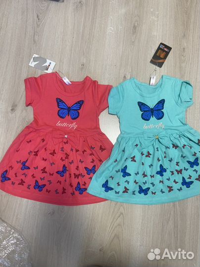 Платье бабочки новое 92,98,110