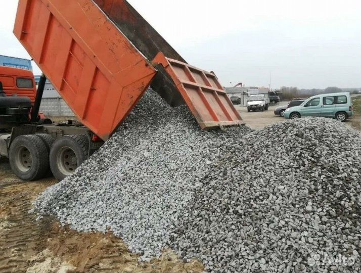 Щебень кммень отсев скала