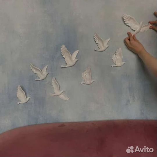 Стайка голубей из 5шт