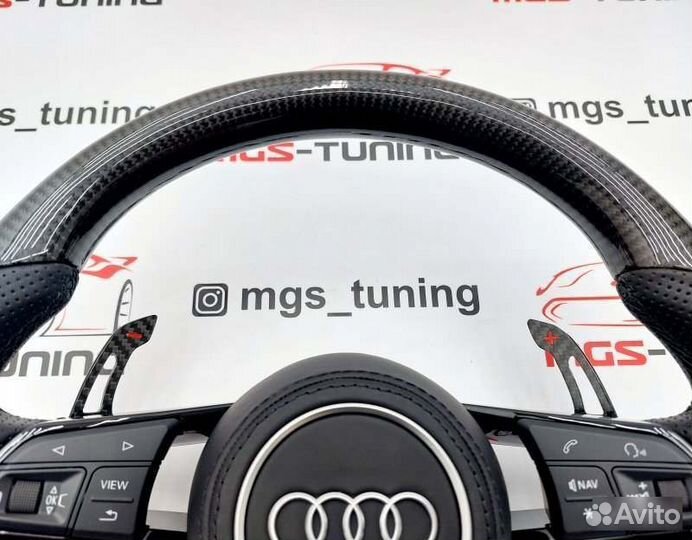 Руль Audi RS карбон подушка Ауди A7 4K RS7 2017+