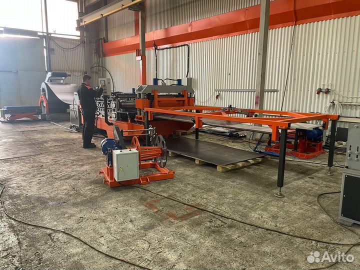 Линия продольно поперечной резки металла до 3 мм