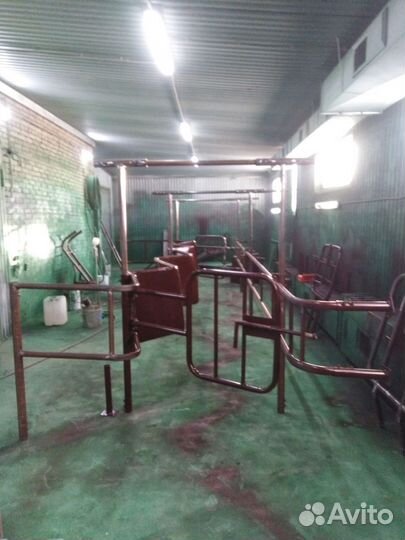 Металлоконструкция доильного зала для крс 