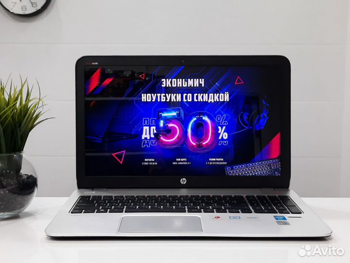 Тонкий мощный 17.3 ноутбук HP + Гарантия