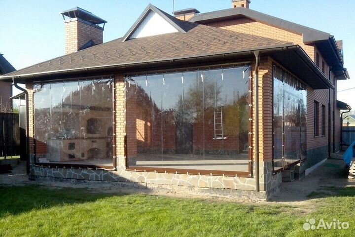 Мягкие, гибкие окна для террасы, беседки под ключ