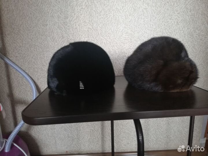 Женская норковая шапка