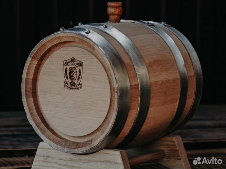 Бочка дубовая заливная, 5л (Средний обжиг) Майкоп