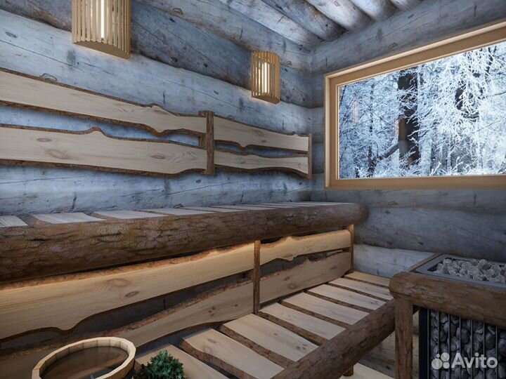 Необрезная доска ольха стеновая для бань