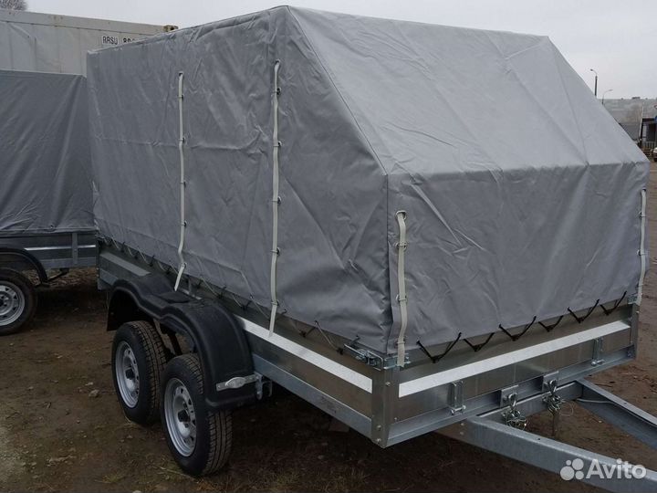 Прицеп легковой двухосный 3.05*1.51 с тентом 1.5 а