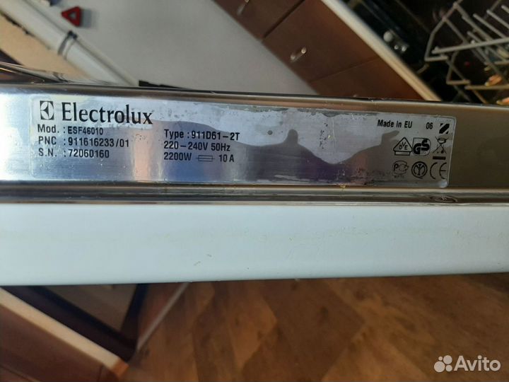 Посудомоечная машина Electrolux на запчасти