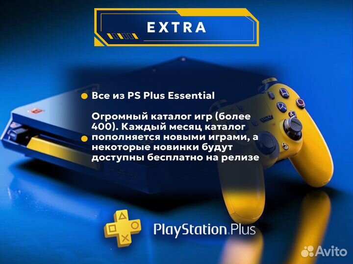 Подписка Ps Plus Essential/Extra/Deluxe