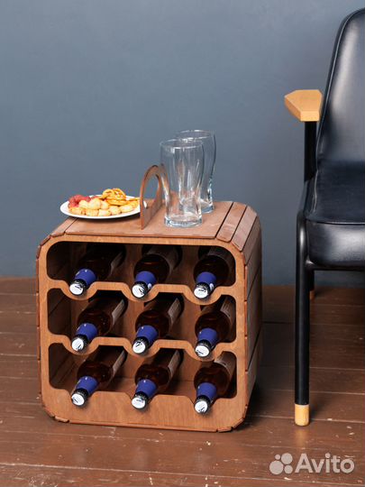 Мини бар пивница. Держатель для бутылок