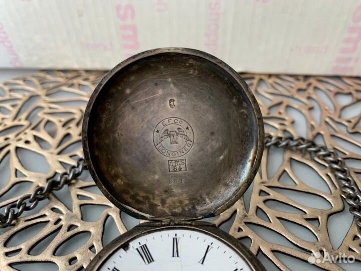 Старинные серебряные часы