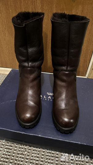 Полусапоги palagio женские зимние 40 размер кожа