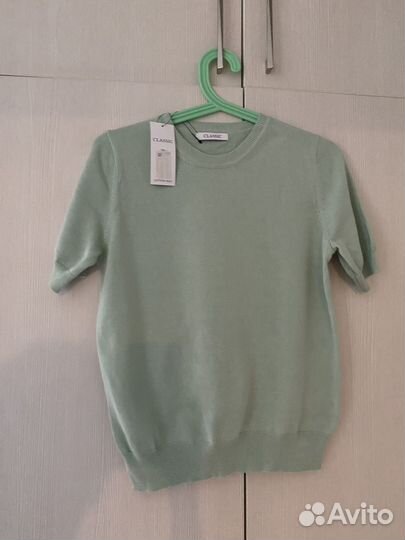 Джемпер женский, футболка вязаная, р42