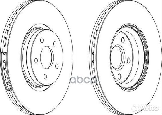 Диск торм передн ddf1649c-1 Ferodo