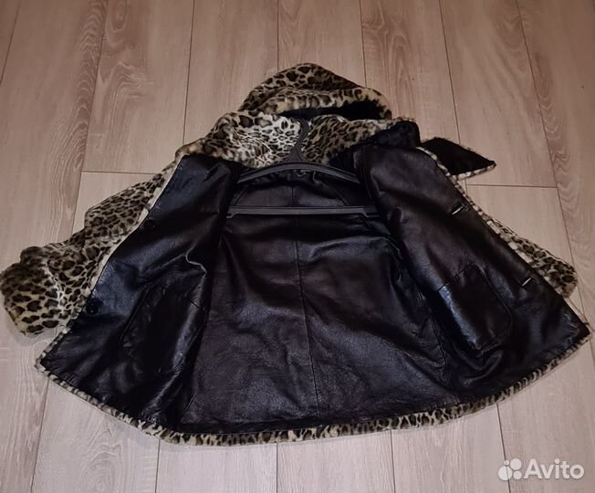 Дубленка детская для девочки рост 128-140