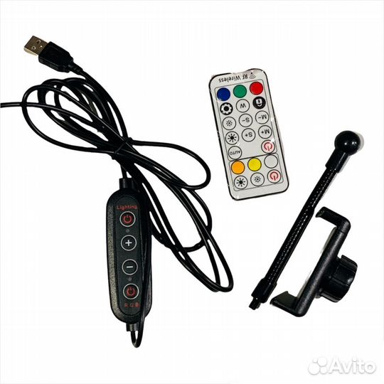 Лампа кольцевая RGB MJ33