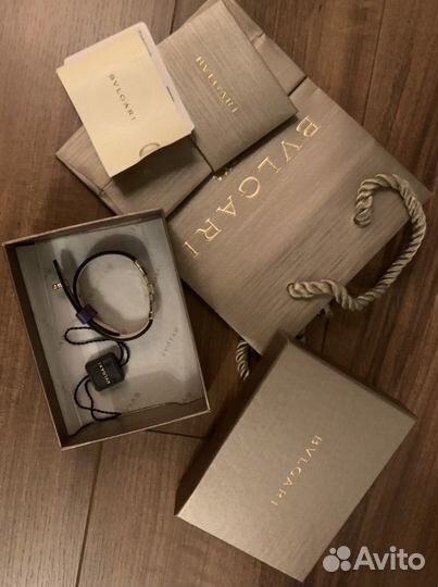 Браслет Bulgari serpenti из кожи с эмалью