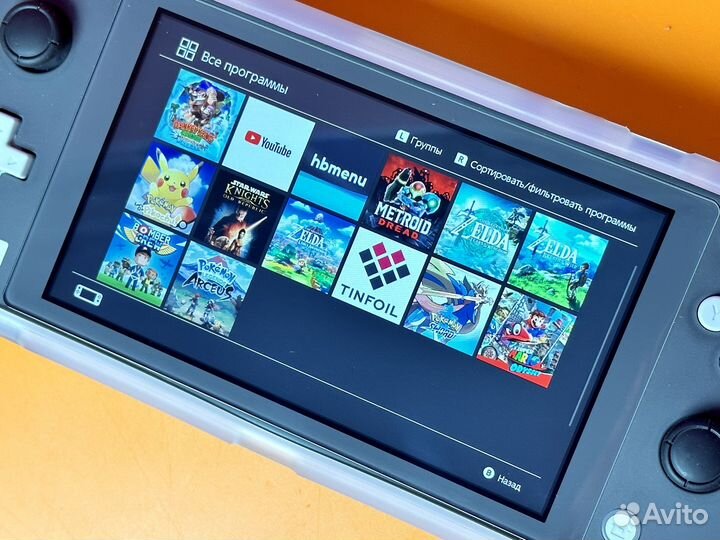 Nintendo Switch Lite прошитая (озу Samsung)