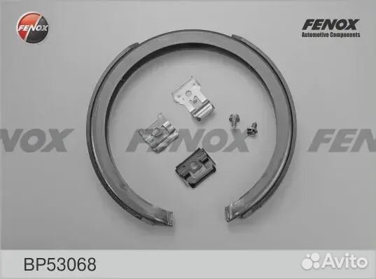 Колодки барабанные задние fenox, BP53068