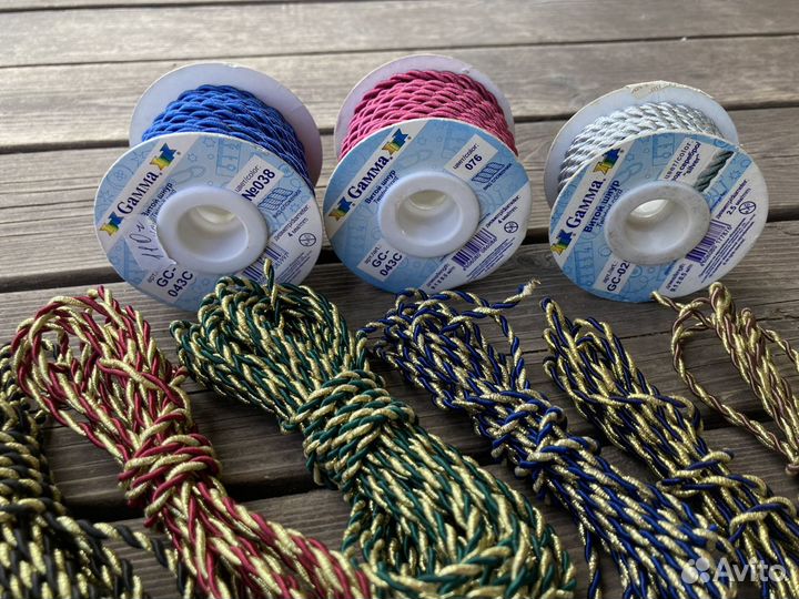 Набор витых шнуров для рукоделия