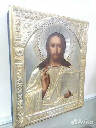 Икона Господь Вседержитель серебро 84 годовик