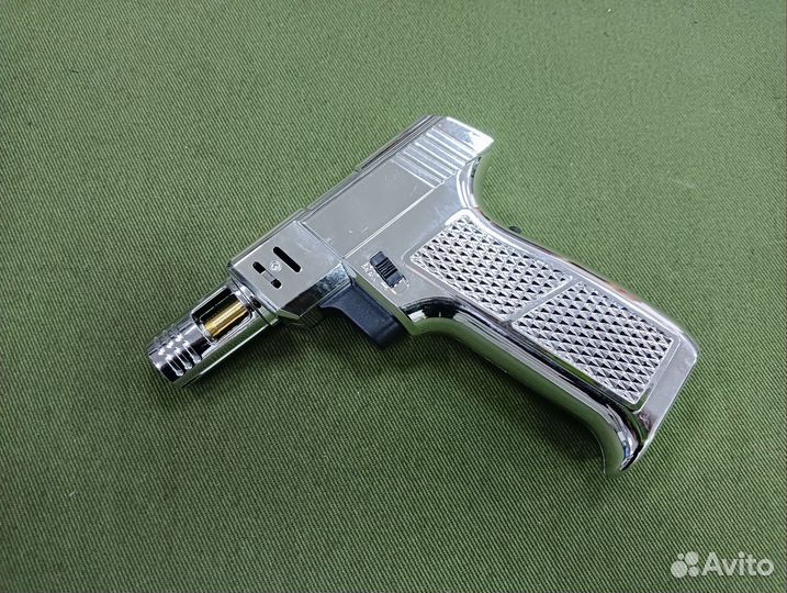 Зажигалка турбо Серебряная