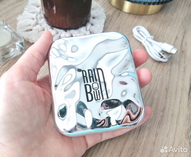 Зеркало карманное с подсветкой новое