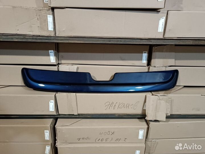 Спойлер ваз 2114 в сборе цвет синий (персей)