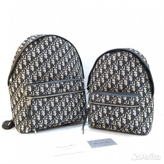 Рюкзак Christian Dior кожа ткань черный новый
