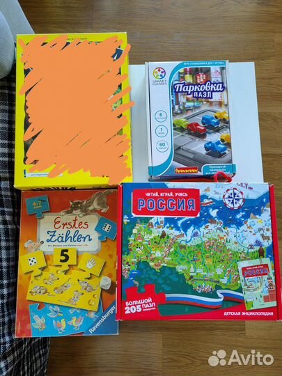 Настольные игры для детей, пазлы