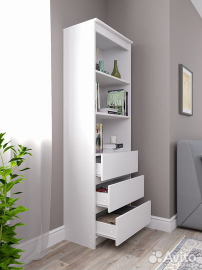 Стеллаж «Мори» мст 600.3 Белый