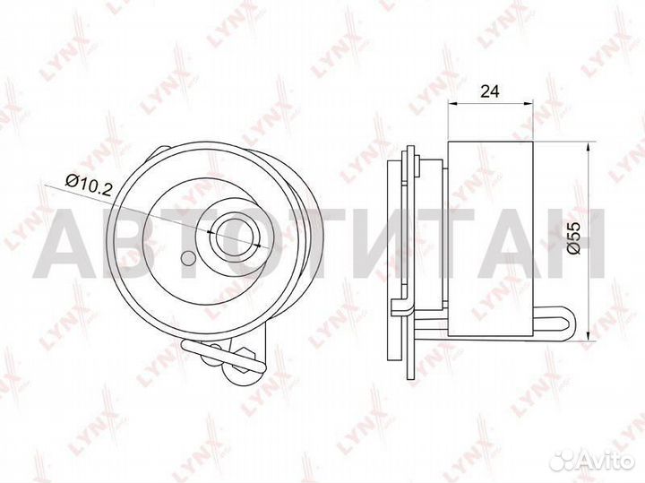 PB-1019 ролик натяжной ремня грм Honda Civic 1.4-1