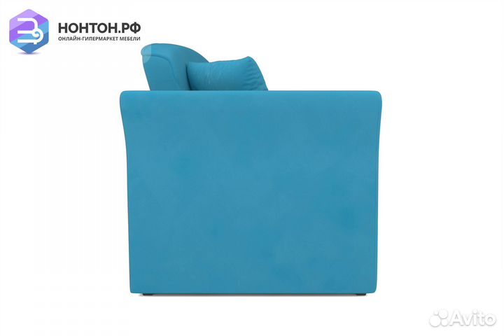 Диван выкатной Малютка 2 рогожка синяя
