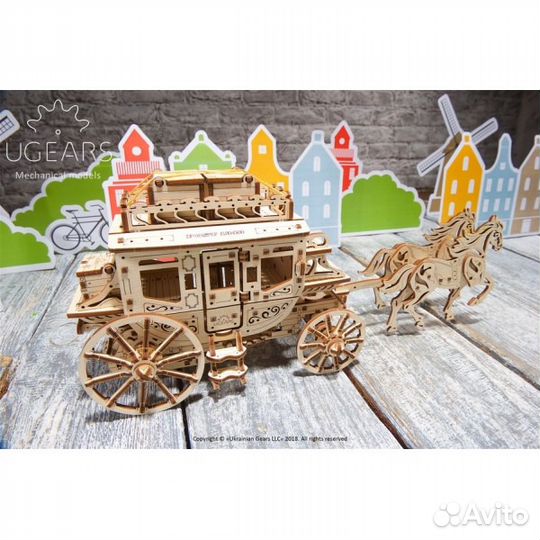 3D конструктор Ugears - Почтовый дилижанс
