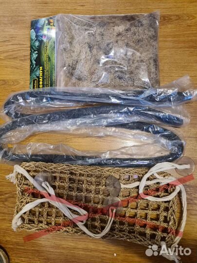 Миски,укрытия,купалки,лианы,кора